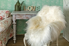 Velká ovčí kožešina s dlouhým chlupem ze 4 kůží (3)